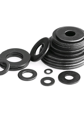 黑色30a4黑锌平垫片垫圈介子华司加厚平垫M4M6M8M10盐雾48小时
