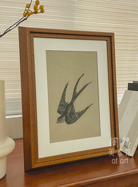 燕归来中古风艺术装饰画新中式客厅书房办公室中国风茶楼酒店挂画