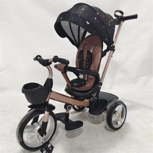 好莱福儿童三轮车脚踏车1-3-6岁宝宝幼童三轮车双向童车