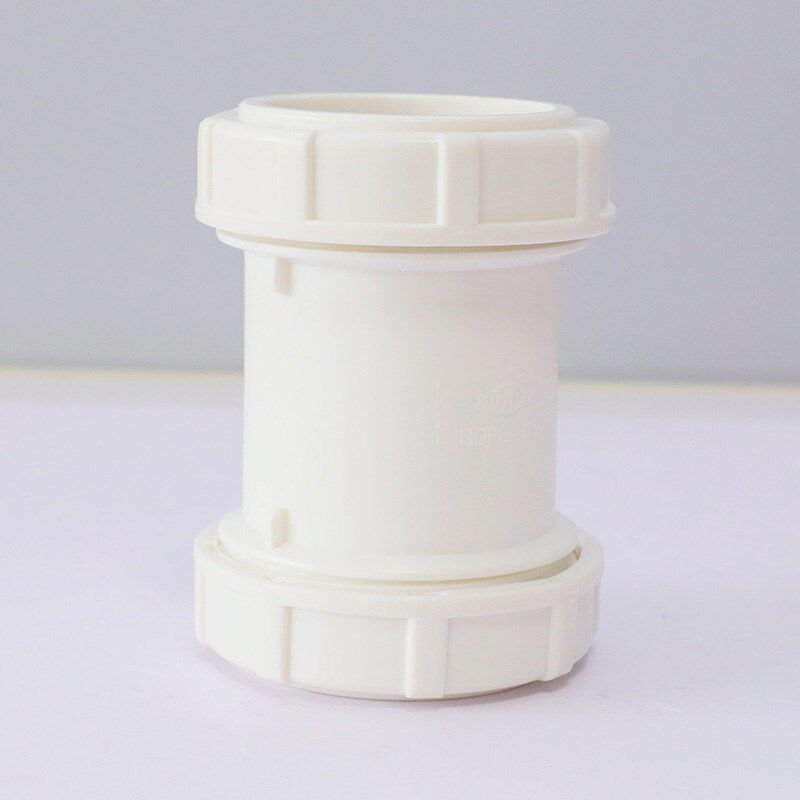 hdpe柔性连接静音排水管转接头hdpe螺盖式柔性承插静音排水管