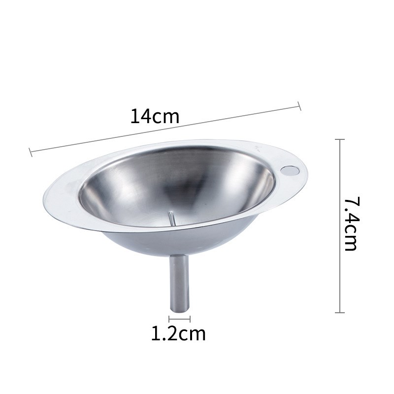 不锈钢漏斗304小漏斗迷你家用分液加油迷你酒漏斗创意厨房用新品