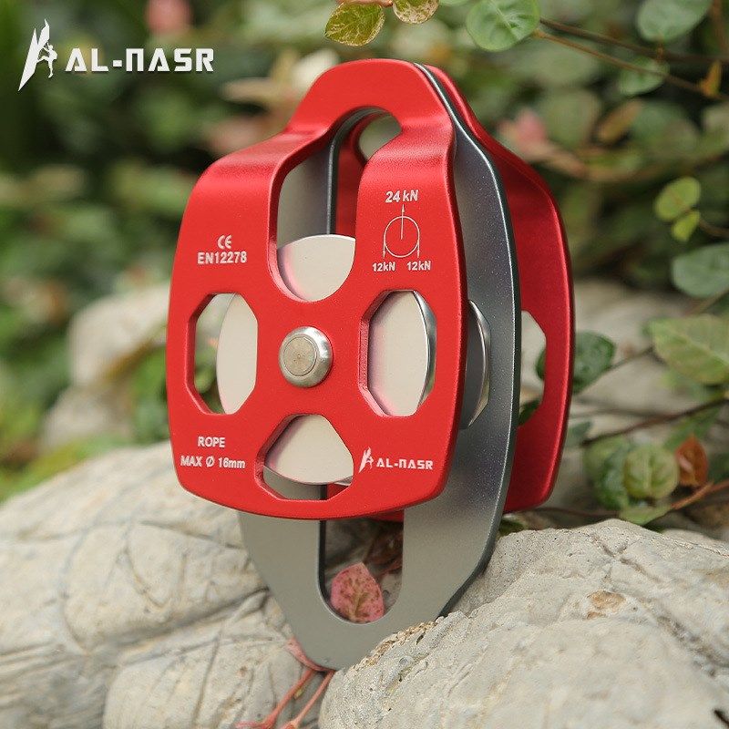 阿尔纳斯双滑轮儿童滑索设备索道运输设备带轴承攀岩滑轮吊装吊轮