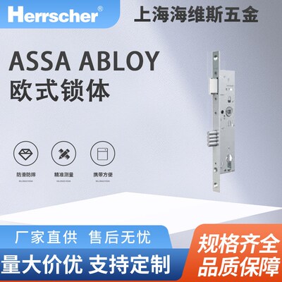 进口ASSA ABLOY标准插芯锁体入户门N1500酒店住宅室内门不锈钢