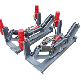 全自动液压纠偏装置输送带偏移纠正B1200机械式纠偏支架托辊调偏