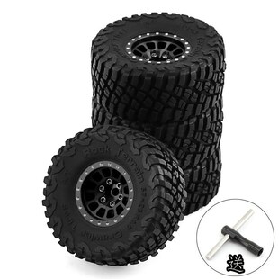 1/18 TRX4M路虎烈马1.0英寸轮胎轮毂 攀爬车铝合金轮毂 SCX24 FMS