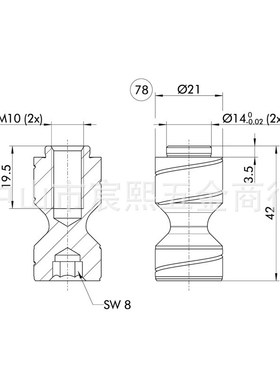 全新原装SCHUNK雄克BSWS-A 160卡爪快换系统感测器传感器 0303030