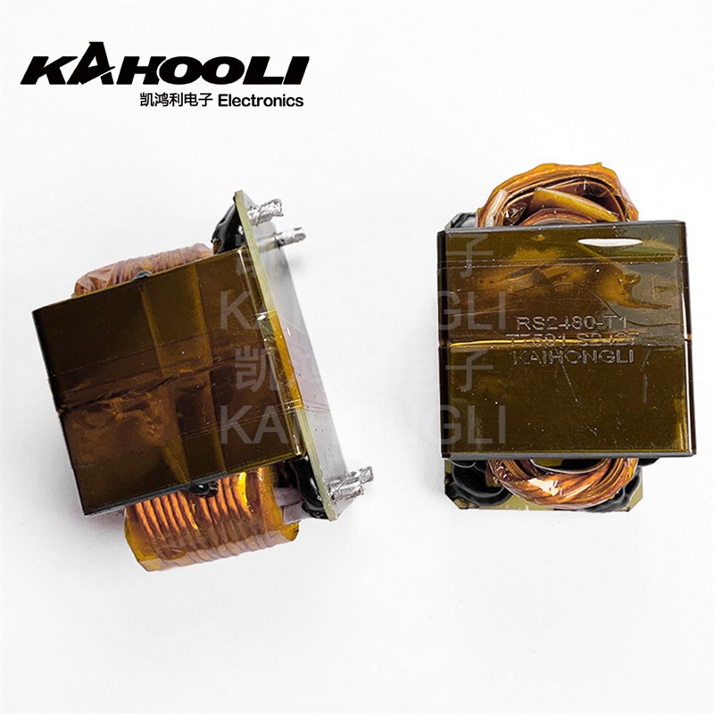 新能源3-8KW立式无骨架EE42多磁芯高频变压器EE55大功率变压器