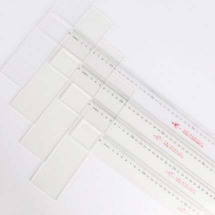 航天丁字尺有机t型尺 透明多功能工程绘图尺90 120cm 工地用尺