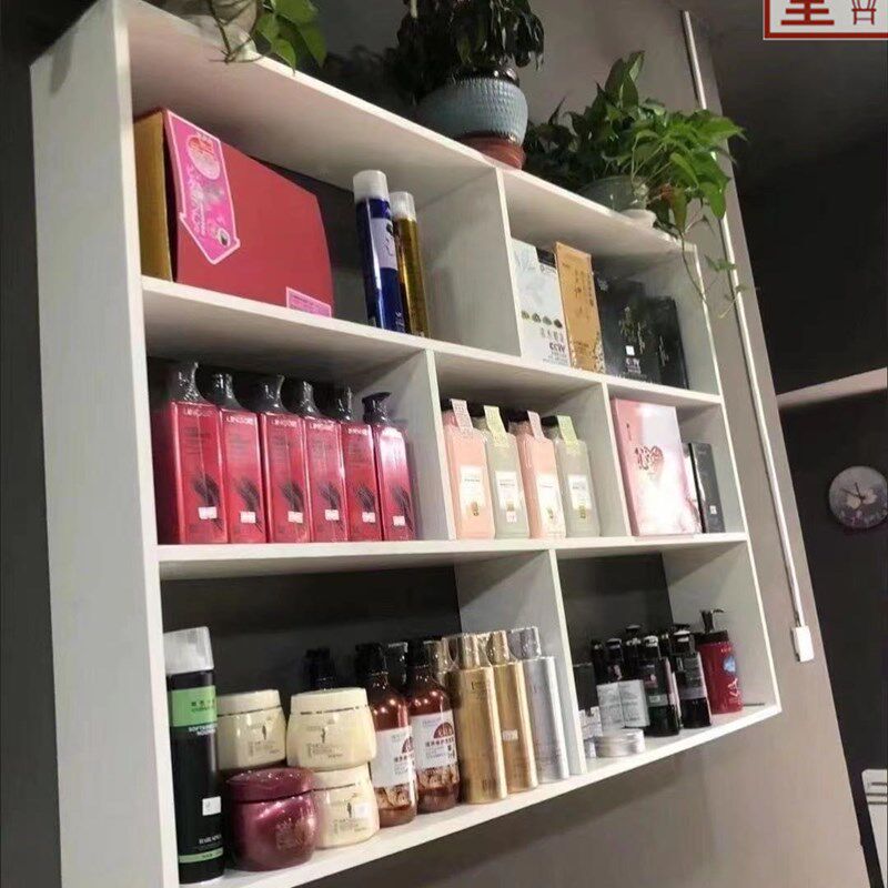 理髲店毛巾收纳柜挂墙美发店发廊收纳柜墙上酒柜美容院放产品柜子