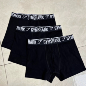 三条装 briefs男子运动健身休闲亲肤弹性平角内裤 GYMSHARK Boxer