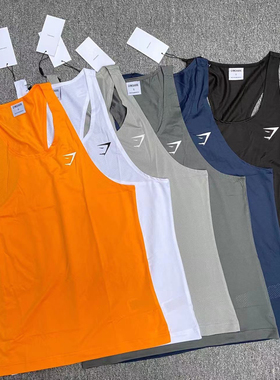 GYMSHARK ARRIVAL速干工字背心男美式克里斯运动透气跑步细带无袖