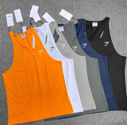 GYMSHARK ARRIVAL速干工字背心男美式克里斯运动透气跑步细带无袖