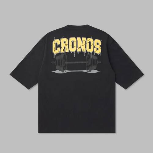 CRONOS日系风健身短袖男士训练衣服百搭宽松运动休闲落肩半袖t恤