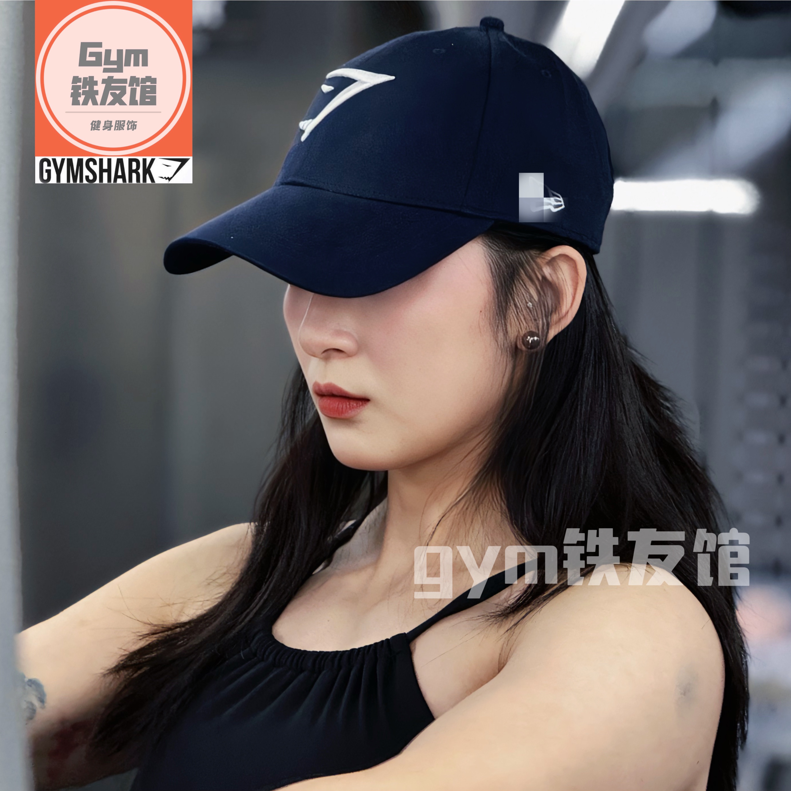 现货GYMSHARK棒球帽英国联名男女刺绣跑步运动帽训练健身鸭舌帽