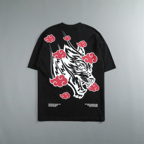 DARC火影联名潮牌印花纯棉短袖夏季国潮宽松男女短袖T恤大码Tee