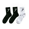 Mid-Tube 2 Pairs Black 1 Pair White