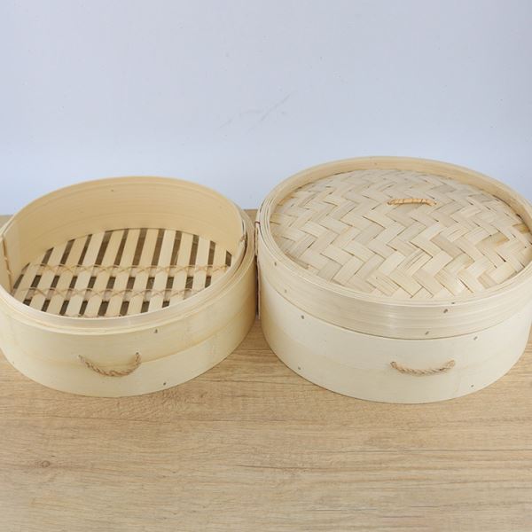 竹骨笼底竹制白滕厚底笼 餐饮竹蒸笼竹编蒸格笼屉包子点心竹蒸屉