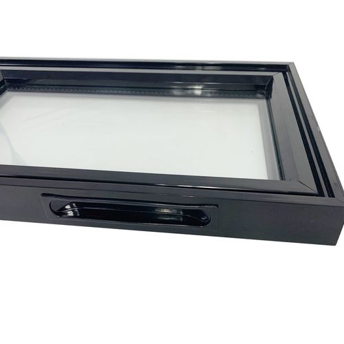 冰柜柜展示柜玻璃门超市岛柜玻璃门双层钢化玻璃门塑料框门型材