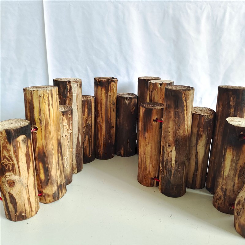 常青工艺商场餐厅橱窗造景落地装饰配件仿真小木桩 现货