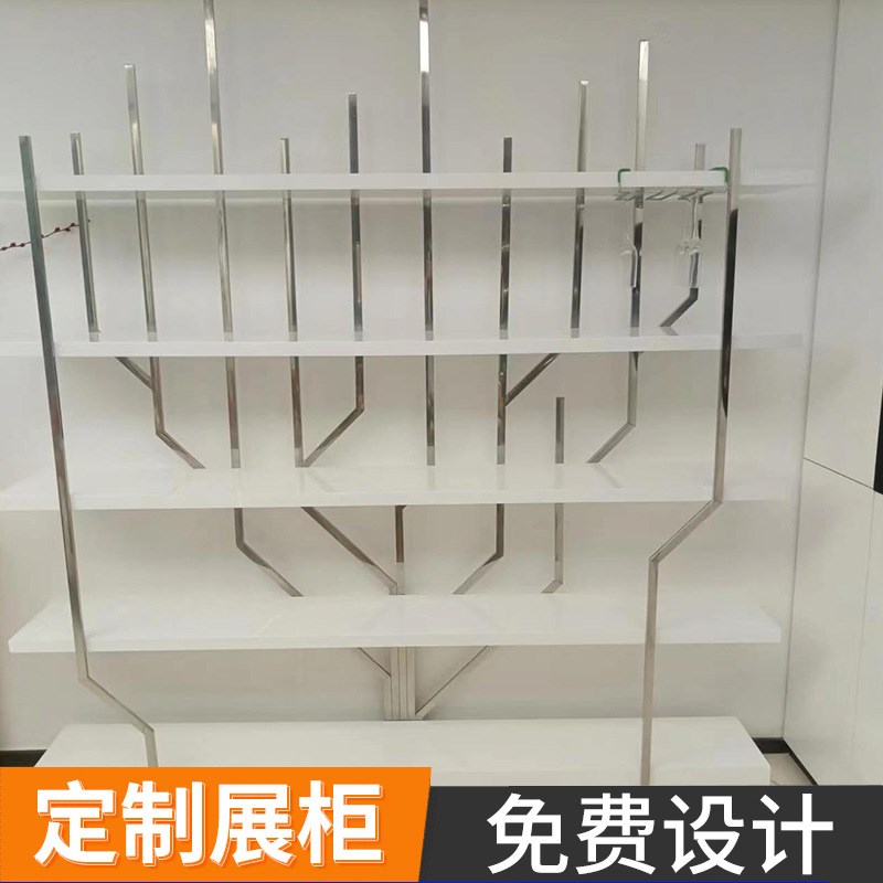 办公室饰品展示架烤漆展示柜展架定制不锈钢陈列架书架收纳置物架
