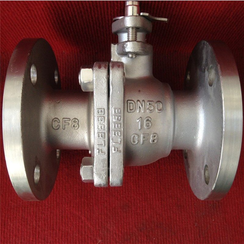 304不锈钢软密封四氟法兰重型球阀  Q41F-16P    DN15 20 25 32