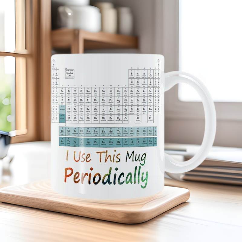 Periodic-Table元素周期表马克杯化学礼物奖品杯子水杯白色陶瓷