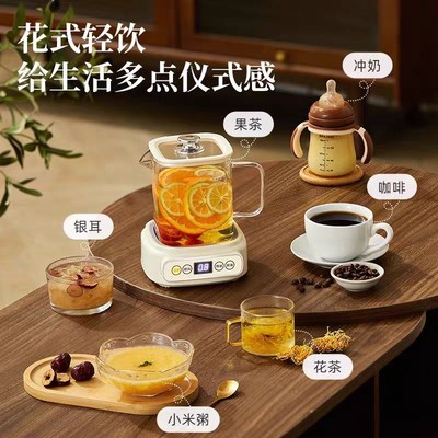 养生壶2025新款高颜值家用纯玻璃煮茶壶办公室小型炖煮保温一体