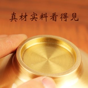 家用纯铜加厚补铜餐具吃饭碗实心铜碗纯铜勺铜R筷子桌面工艺品饭
