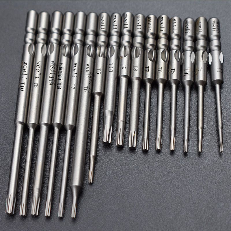 台湾原装S2钢材weeli/维尔利800系列梅花星形电批头起子头 电批咀