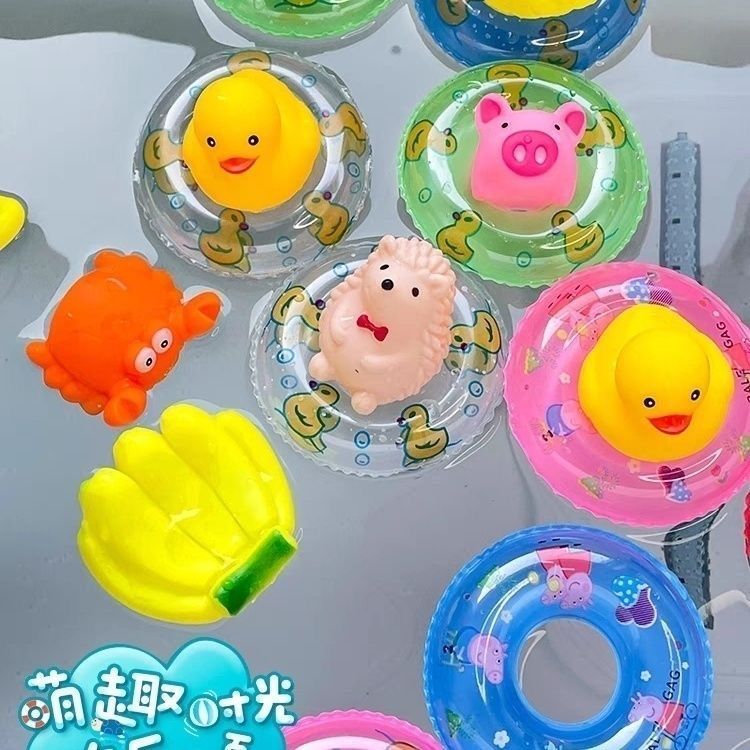 网红迷你小鸭不进水婴儿洗澡圈