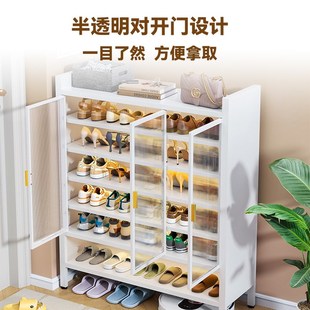 柜门口落m地多层入户玄关柜大容量收纳储物柜防尘鞋 家用钢制鞋 架
