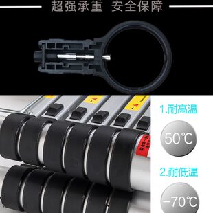梯子加粗铝合金便利节梯家用直梯安全工程梯带钩爬梯阁楼梯 伸缩式