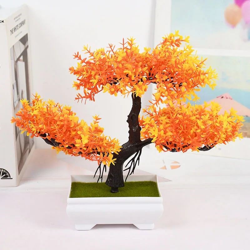 Artificial Plants Bonsai Small Tree Pot FakOe Plant Flowers