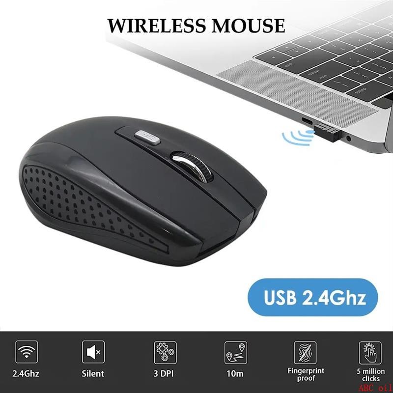 Wireless Mousek Silent Mouse 2.4G Portable Mobile Optical Of