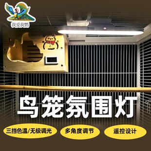 鸟笼氛围照明灯夜灯磁吸三档色温无极调光免布线leZd安全耐啃
