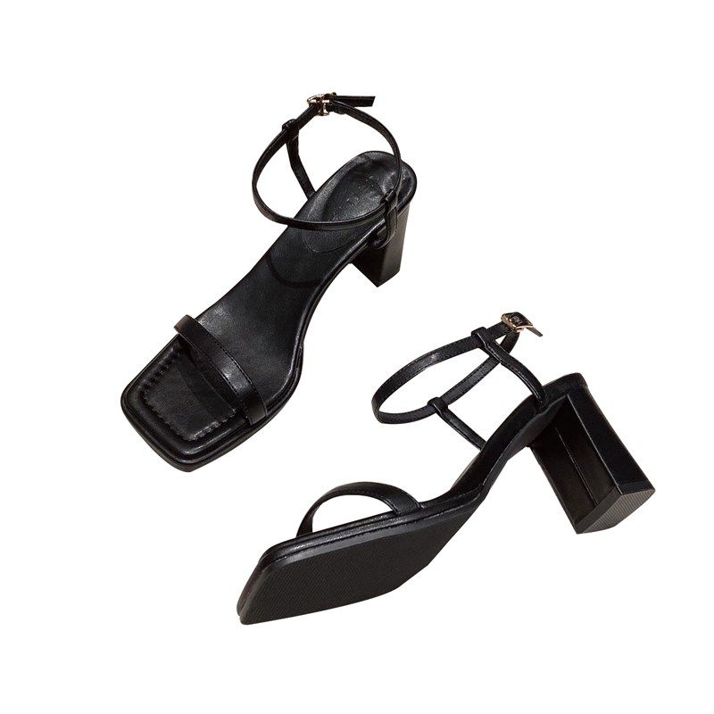 网红一字带时装露趾凉鞋女2021年夏季新款仙女风中V跟高跟鞋女粗,女鞋,时装凉鞋,淘宝优惠券,粉丝福利购,淘宝优惠卷