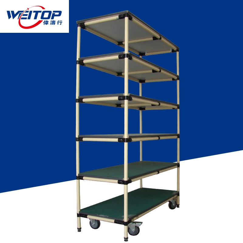 线网货架按需求可定商超置物架轻型线棒精益管连接件仓库货架