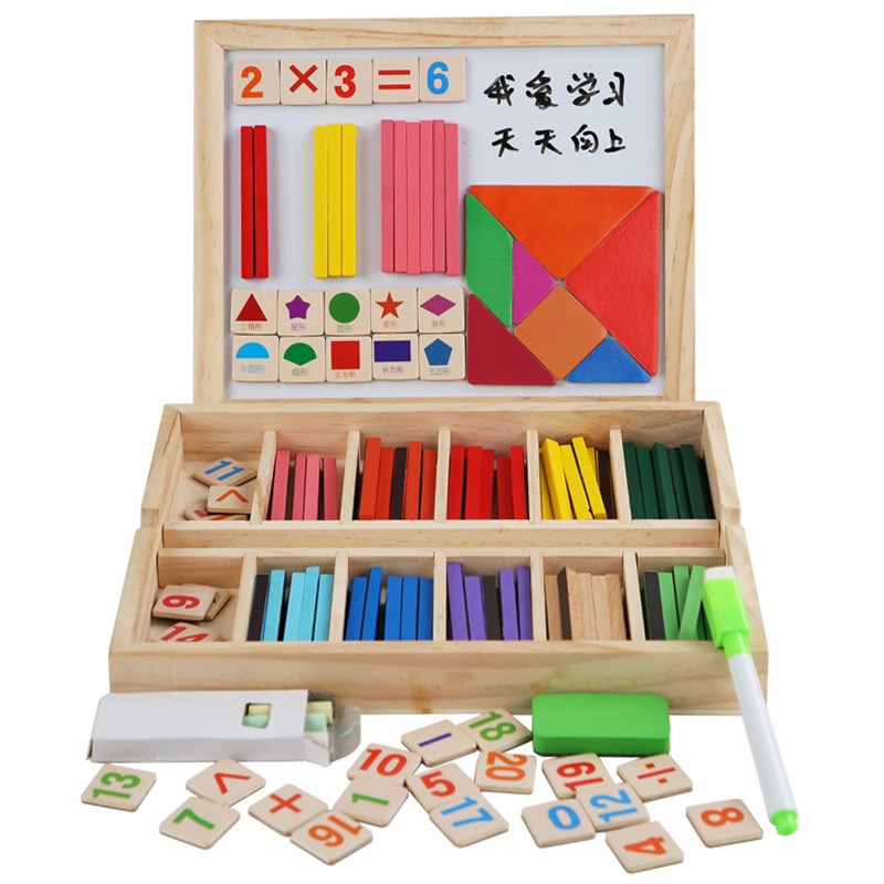 数数学习棒数字分解棒算术小学生教具磁性幼儿园加减法儿童算数棒