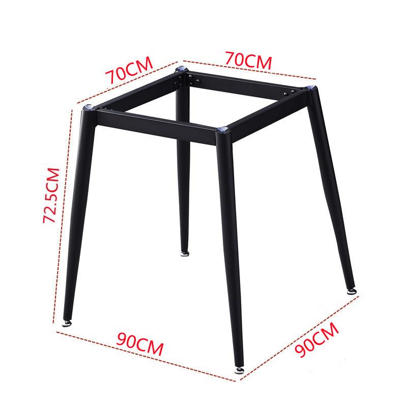 轻奢铁艺岩板桌腿瓷砖大理石玻璃支架腿办公金属支撑木板桌脚定制