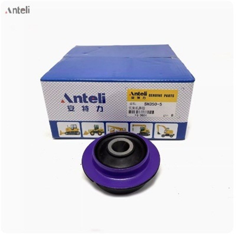 挖掘机配件适用于SH350-5/450-5发动机6HK1机脚胶减震胶垫
