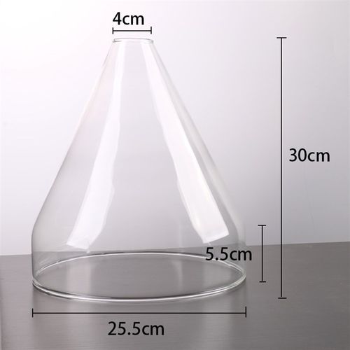 酒店美食增香透明玻璃烟熏餐罩特色意境菜分子料理耐冷热玻璃餐具