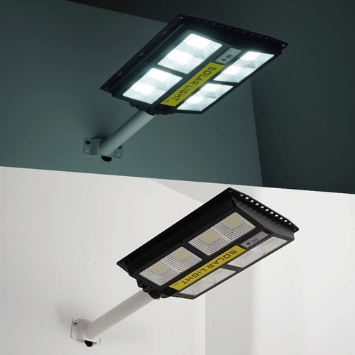 跨境新款伸缩杆式一体化太阳能路灯户外家用人体感应路灯大功率灯