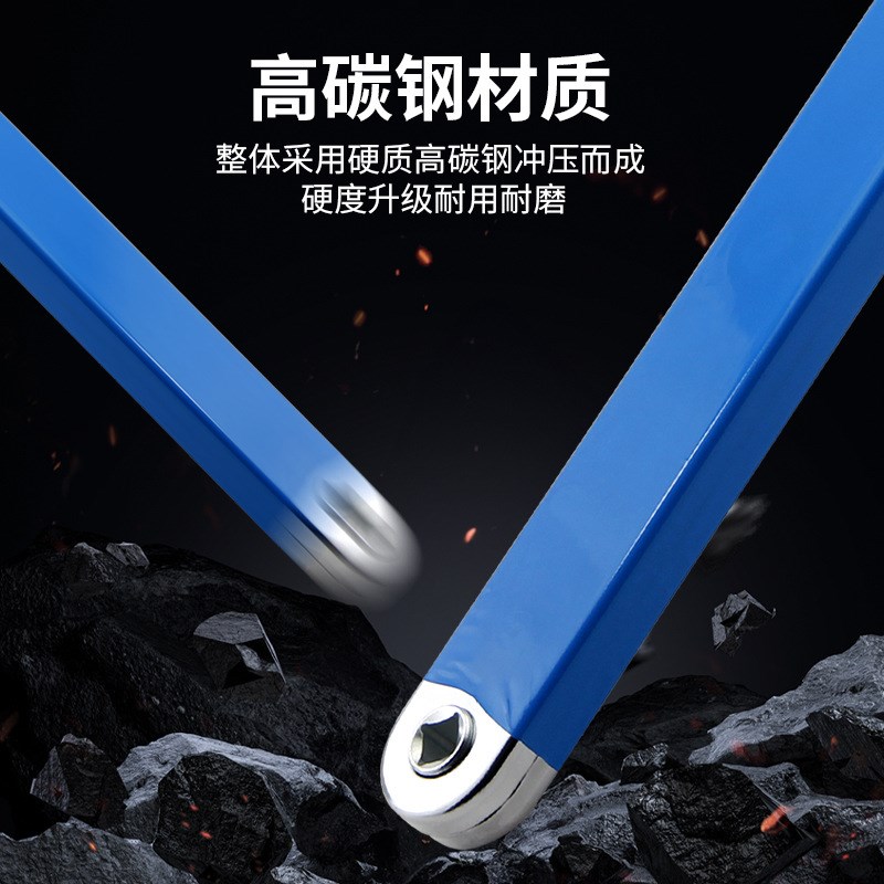 多功能延长扳手棘轮加长接杆修车工具快速直角两用二合一延长杆