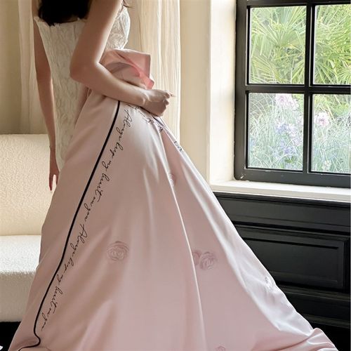 轻奢风小清新长绒棉刺绣四件套少女心高端被套床单欧式床上用品