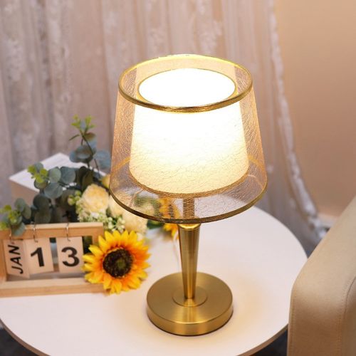 台灯轻奢高级感主卧新婚结婚婚房温馨暖光充电触摸复古卧室床头灯