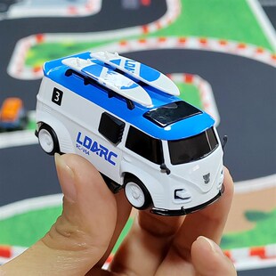 LDARC V64桌面迷你面包车微型遥控车1:64全比例电动小车亲子娱乐
