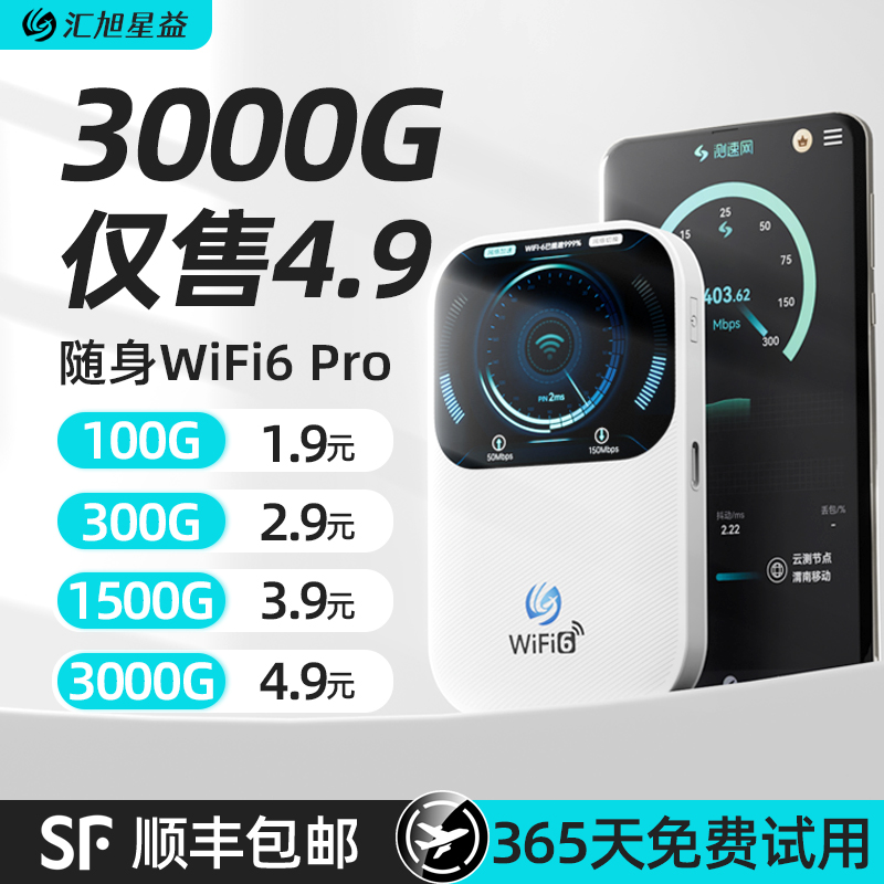 【全国通用】随身wifi6一月一充