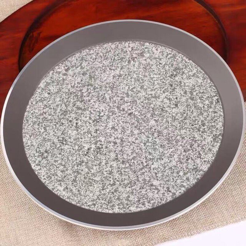 圆形石板韩式烤肉麦饭石板烧烤盘牛排盘石锅烤肉盘烤海鲜石盘商用,厨房/烹饪用具,砂锅/石锅,淘宝优惠券,粉丝福利购,淘宝优惠卷