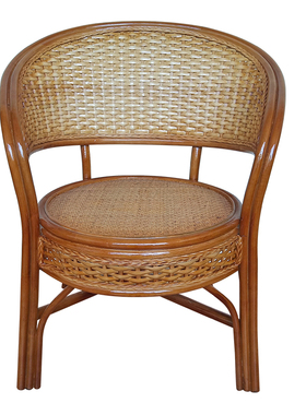 藤椅单靠背椅老腾椅编织圆椅休闲椅阳台椅天然真藤麻将椅