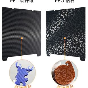创想新款 Ender pei板235 235热床平台磁性热床贴膜打印板K1